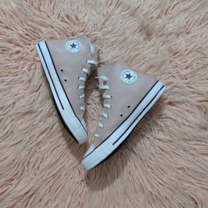 Converse Dusty Pink Leather Hightop 38.5
